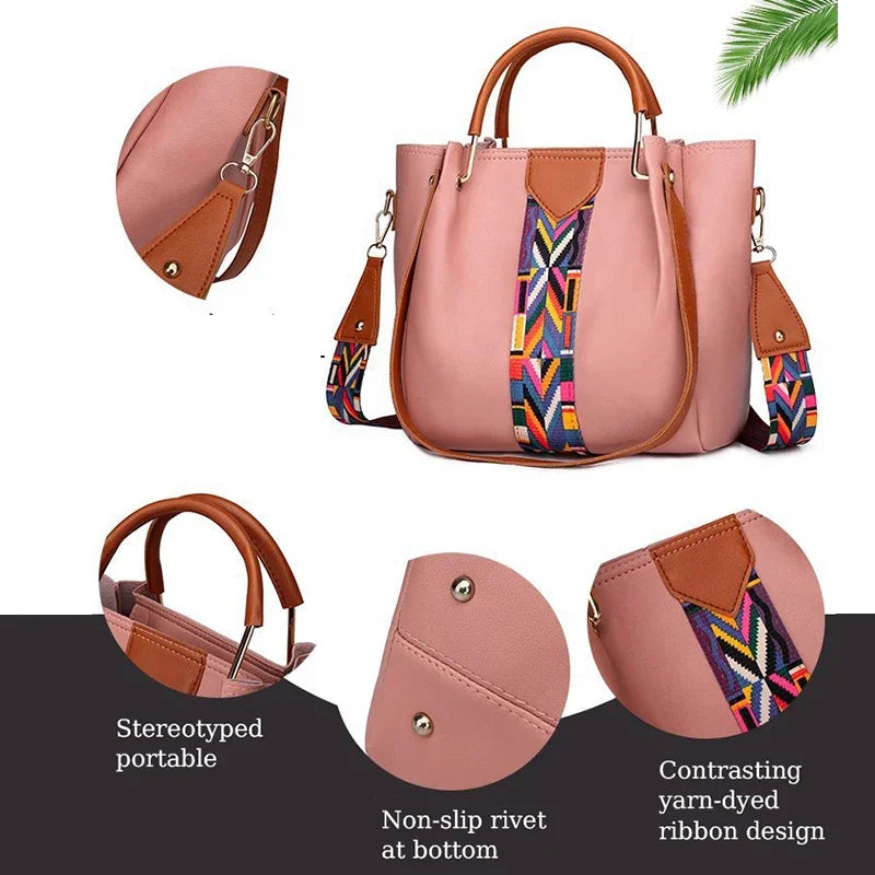 Bolsa feminina de luxo bolsa de grande capacidade 4 peças bolsa feminina bolsa de ombro fashion bolsa carteira cartão