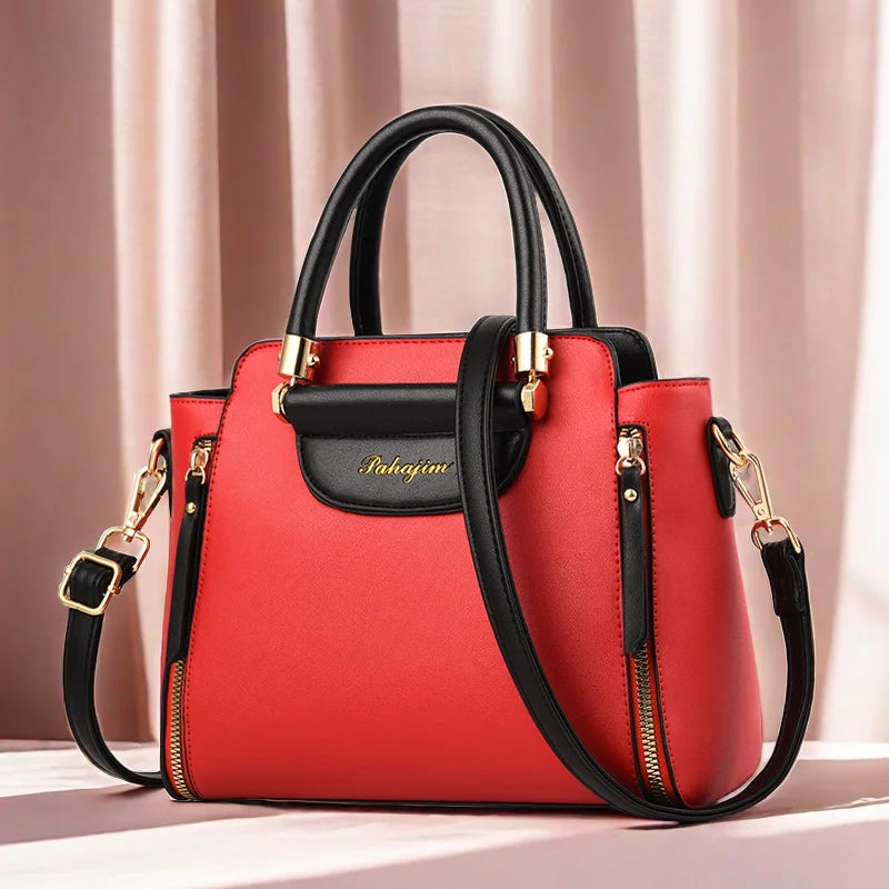 Bolsa feminina 2025 nova moda bolsas femininas hit color bolsa de mão europeia e os estados unidos bolsa de ombro mensageiro