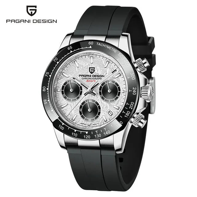 40mm novo v2 pagani design relógios de quartzo masculino safira retro cronógrafo aço inoxidável à prova dwaterproof água relógio masculino relogio masculino