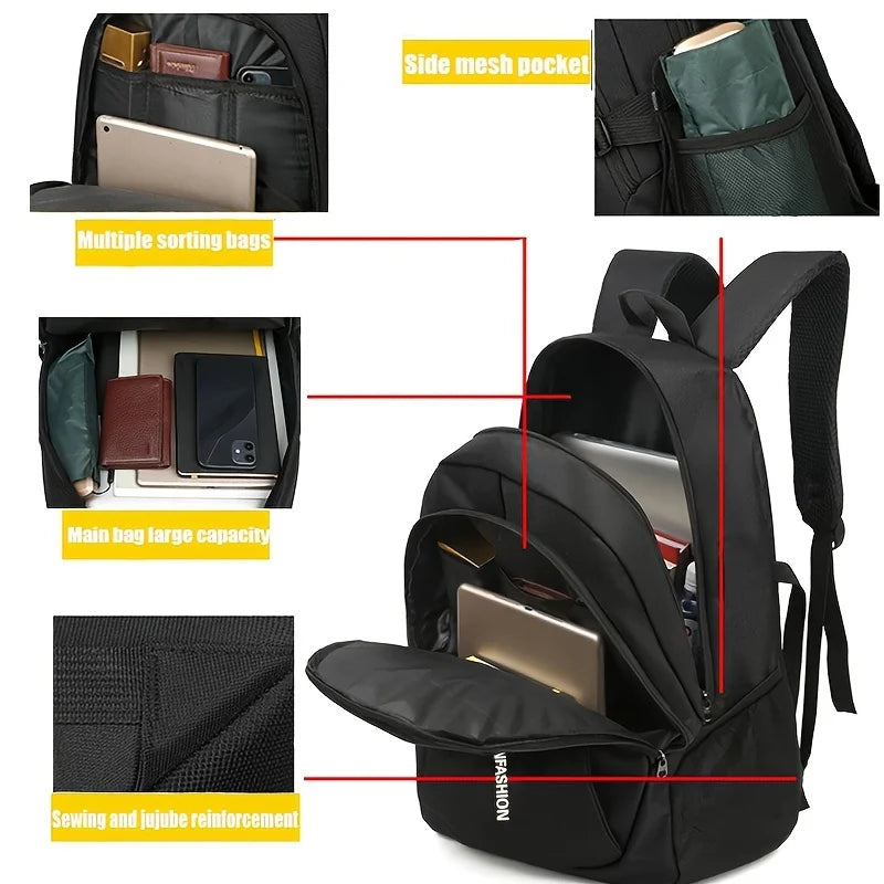 Mochilas masculinas oxford à prova dwaterproof água saco de computador de negócios casual mochila de viagem sênior estudante do ensino médio