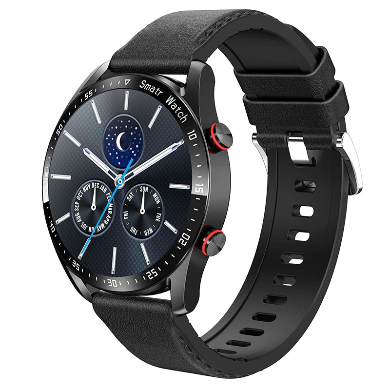 Bluetooth  Smart Watch para Homens 360x360 HD Display, Frequência Cardíaca, Rastreador de Fitness, ECG, PPG, Smartwatches de Negócios para Huawei, Novo,